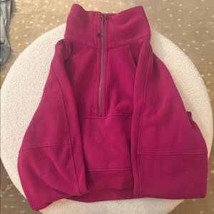 Half-Zip Fuchsia Pullover